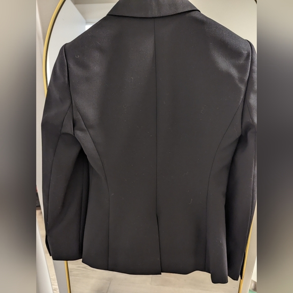 J Crew 1035 Single-Button Blazer AND Skirt Super 120s 100% Merino Wool 0P Black - Picture 12 of 14